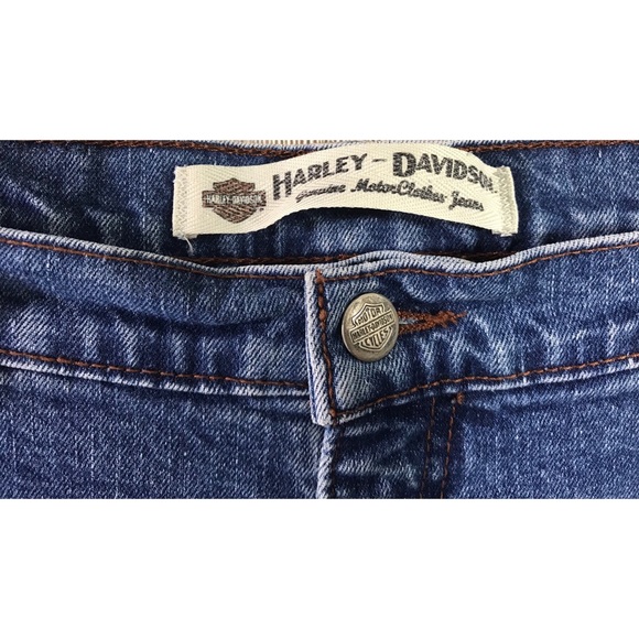 Harley-Davidson Classic Straight Blue Denim Jeans - Picture 4 of 7